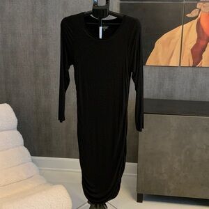 Good American Black Long Sleeve Dress XL